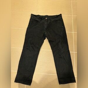Black Levi's 541 athletic fit straight leg jeans